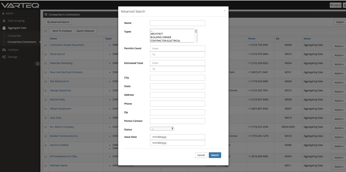 DGS Advanced Search (top)